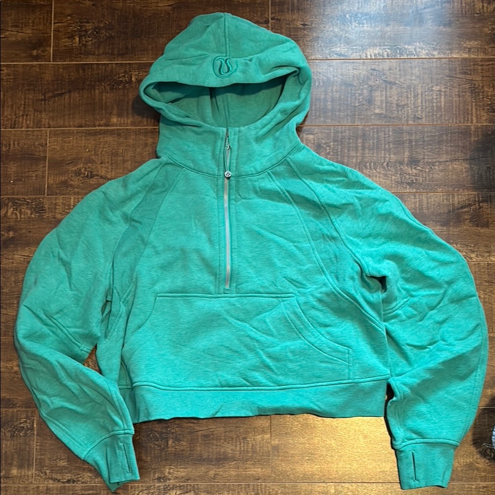 lululemon athletica Teal Half-Zip Hoodie